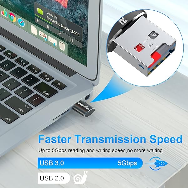 Rocketek Rocketek USB 3.0 Aluminum Portable Memory Card Reader for Micro SD/TF Cards - Fast & Durable Adapter - View 5 of 10