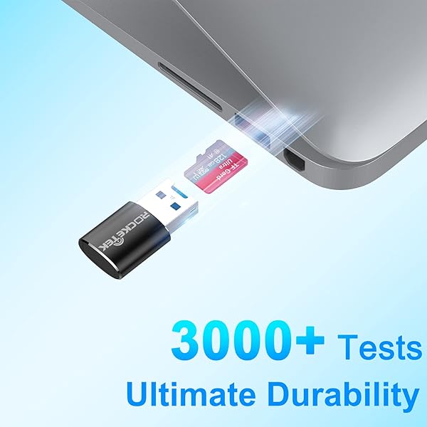 Rocketek Rocketek USB 3.0 Aluminum Portable Memory Card Reader for Micro SD/TF Cards - Fast & Durable Adapter - View 9 of 10