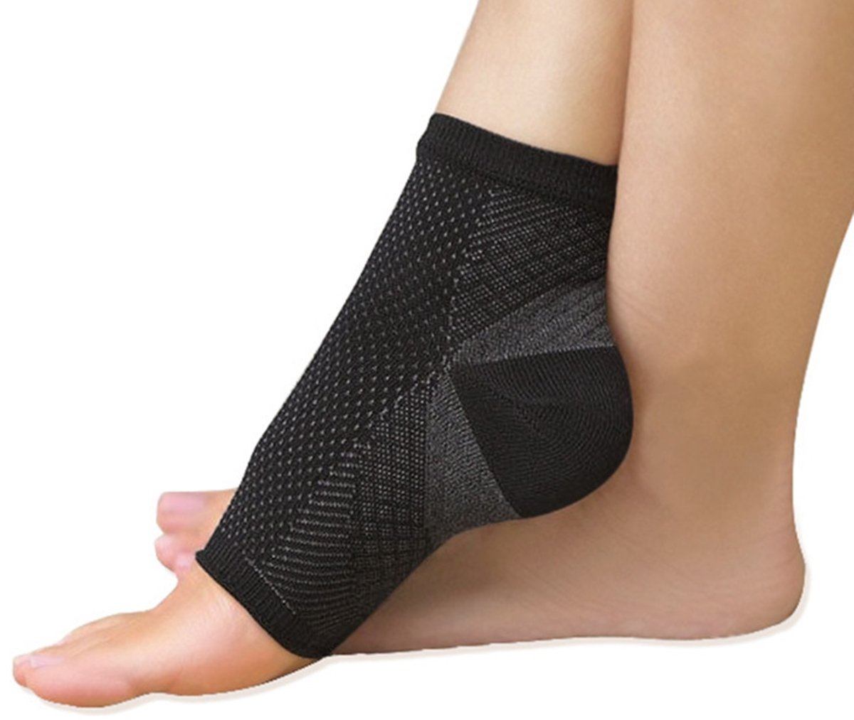 Bcurb Bcurb Ankle Sleeve for Plantar Fasciitis Compression Socks for Men Women Foot Heel Arch Support Reduce Swelling Joint Pain Recovery Black Large XLarge - View 7 of 8