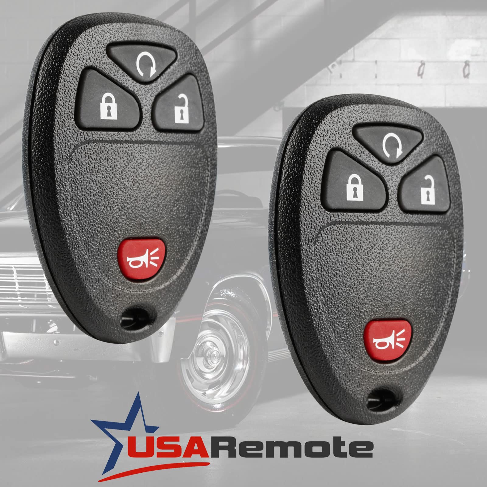 Car Key Fob Keyless Entry Remote with Ignition Key for Chevy GMC Pontiac Suzuki Set of 2 - View 2 of 8