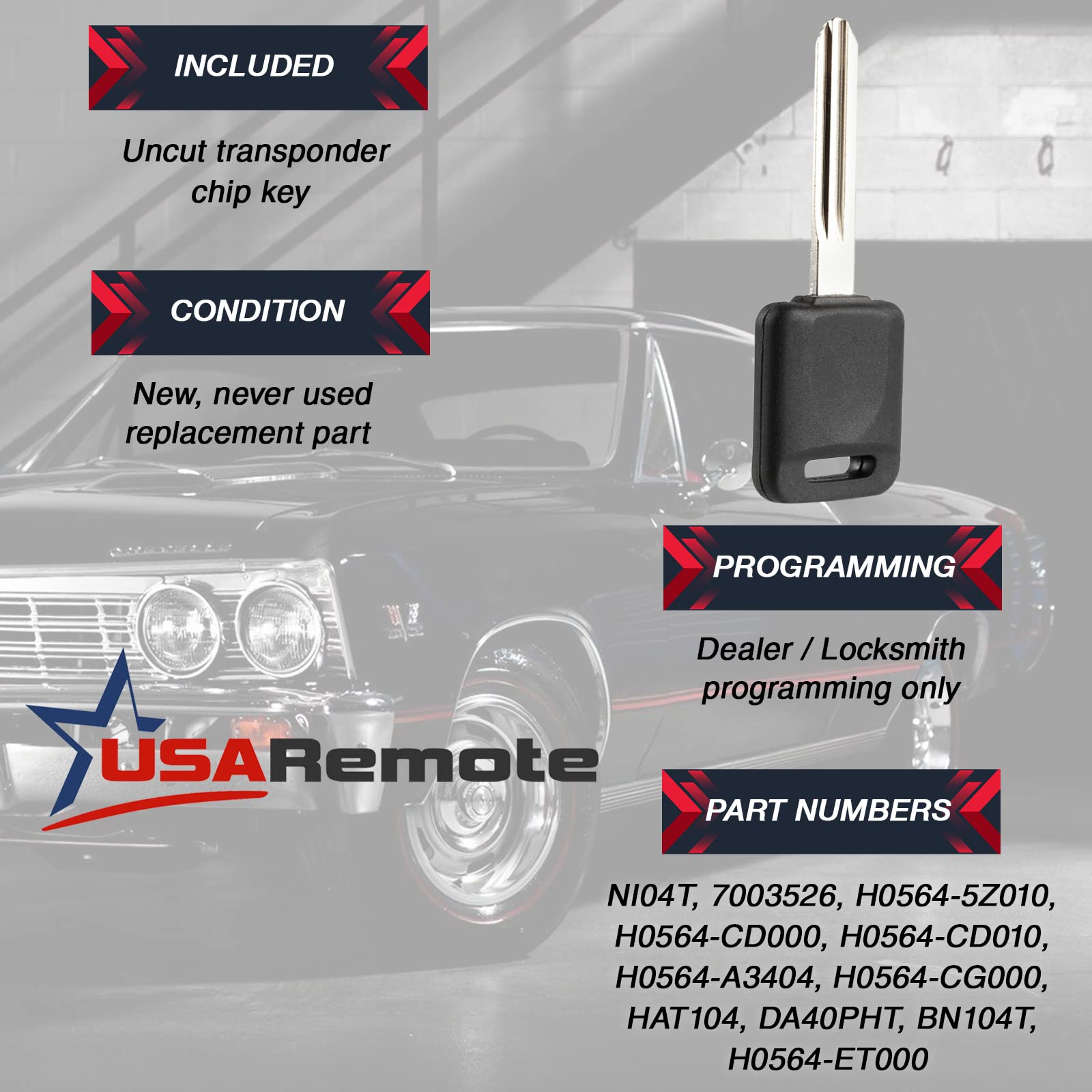 Car Key Fob Keyless Entry Remote with Ignition Key for Nissan Infiniti KBRASTU15 3 Button - View 6 of 9