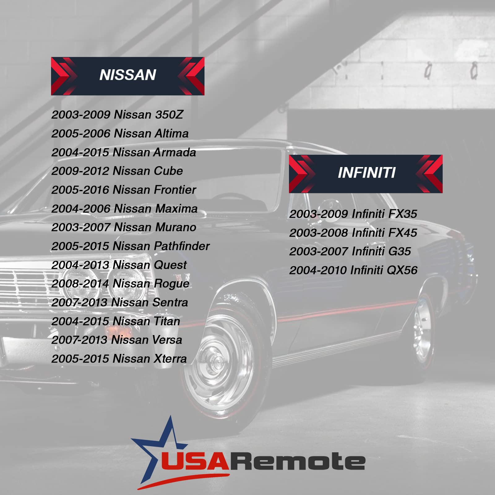 Car Key Fob Keyless Entry Remote with Ignition Key for Nissan Infiniti KBRASTU15 3 Button - View 7 of 9