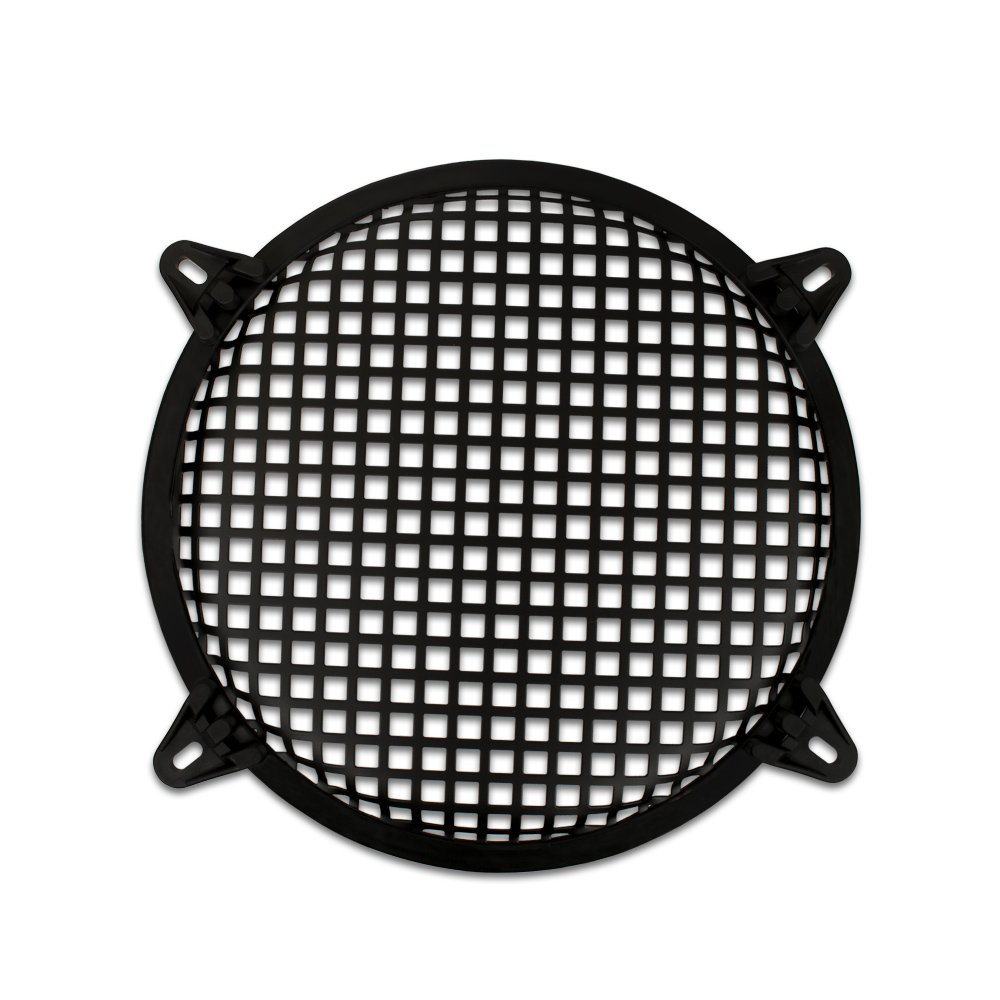 Goldwood 10 Inch Steel Waffle Subwoofer Grille and Hardware Black SWG-10C for Enhanced Speaker Protection