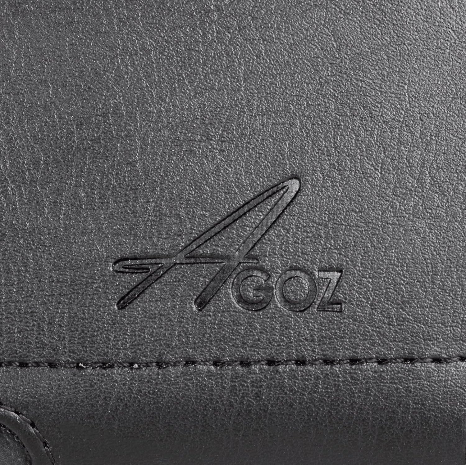 AGOZ ANS H450R Premium Leather Pouch Case Holster Cover with Belt Clip Loops and Magnetic Closure for Ultimate Protection - View 3 of 3