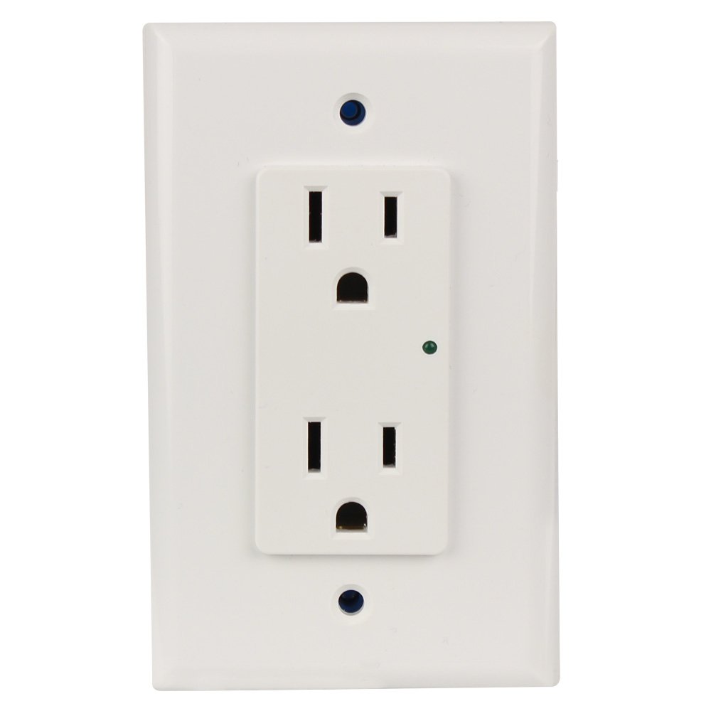Element Hz Power Series In Wall Single Gang Surge Protector Retrofit Backbox 1800 Joules White
