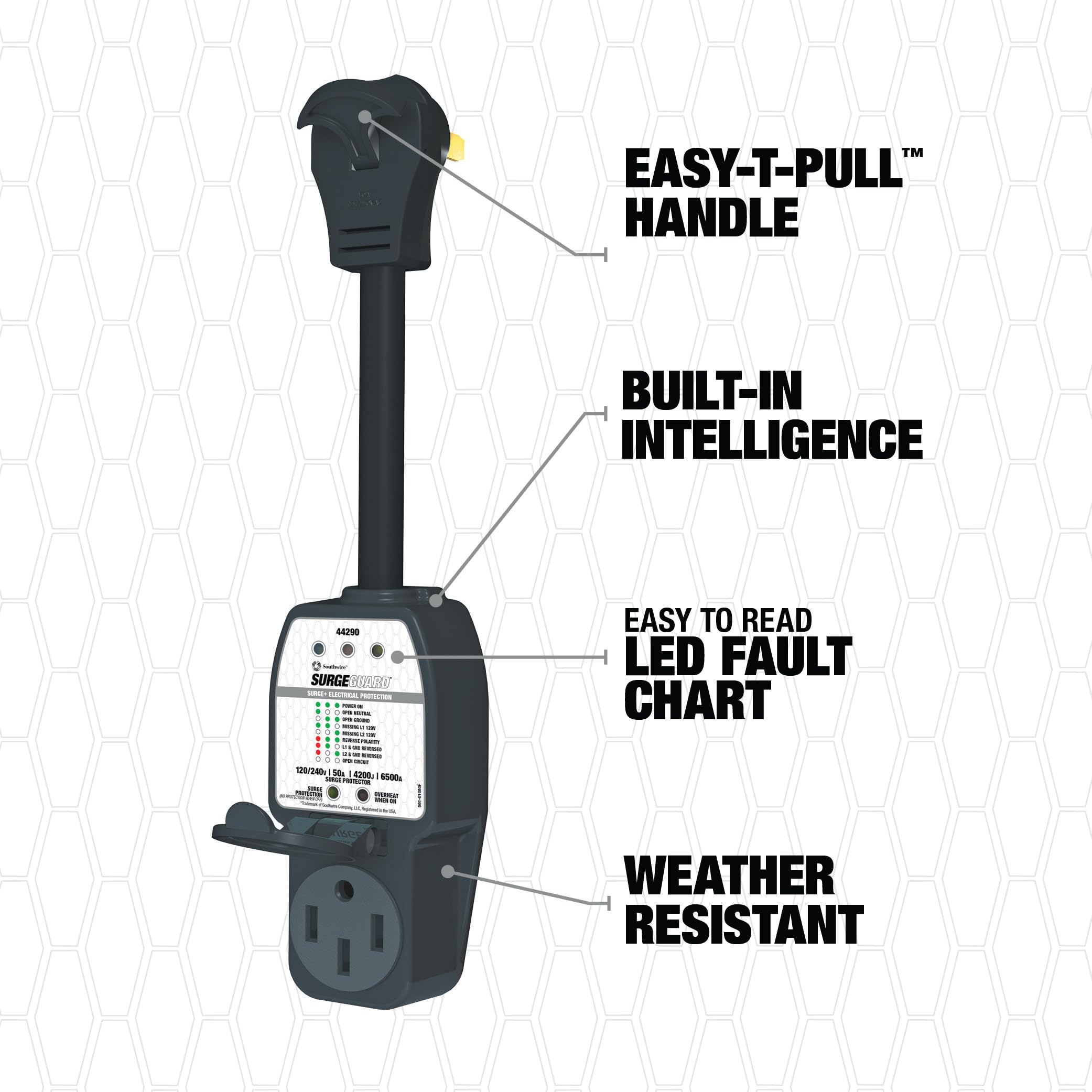 Surge Guard 44290 Portable Surge Protector 120240V 50A for Reliable Power Protection - View 4 of 9