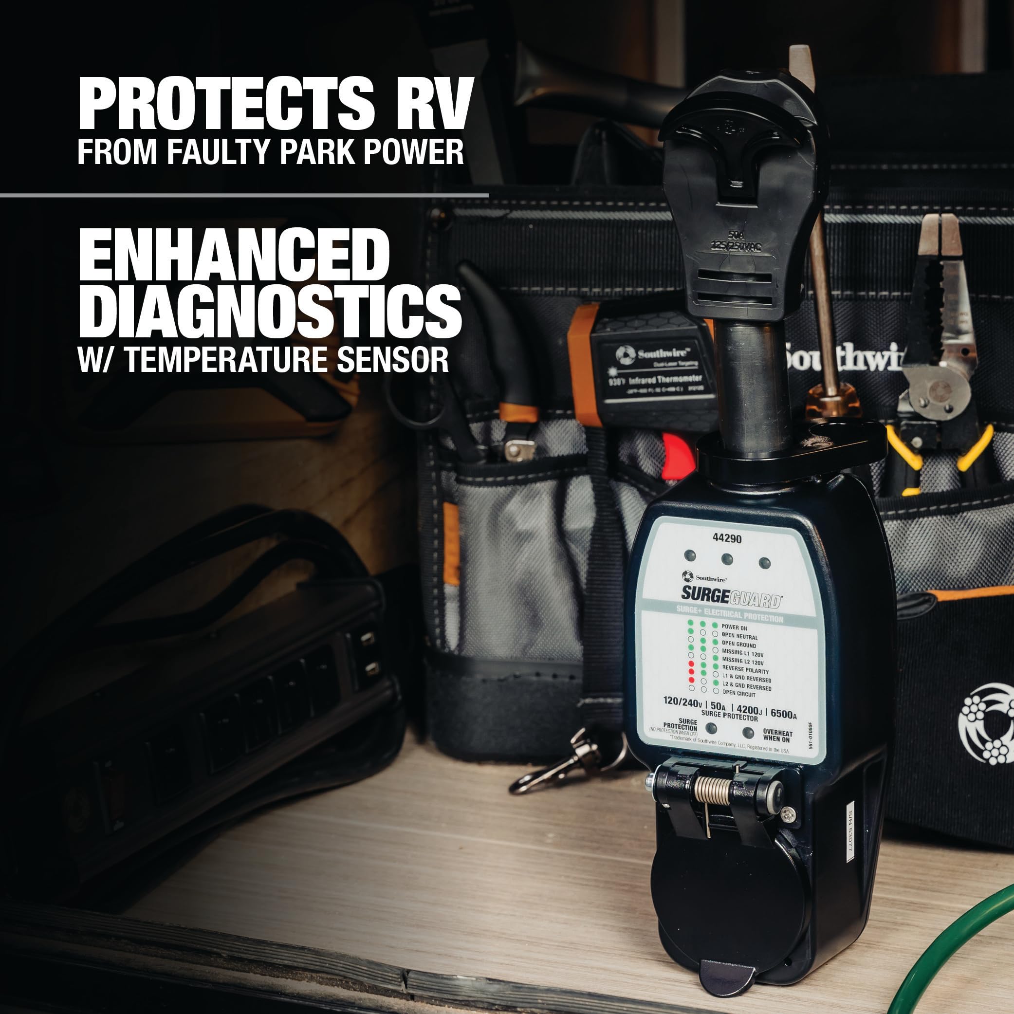 Surge Guard 44290 Portable Surge Protector 120240V 50A for Reliable Power Protection - View 6 of 9