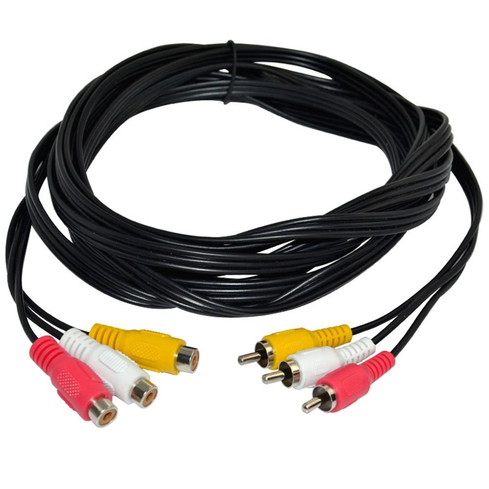 MXXGMYJ MXXGMYJ 5ft RCA Male to Female Audio Video Extension Cable for DVD AV TV UK - View 3 of 3