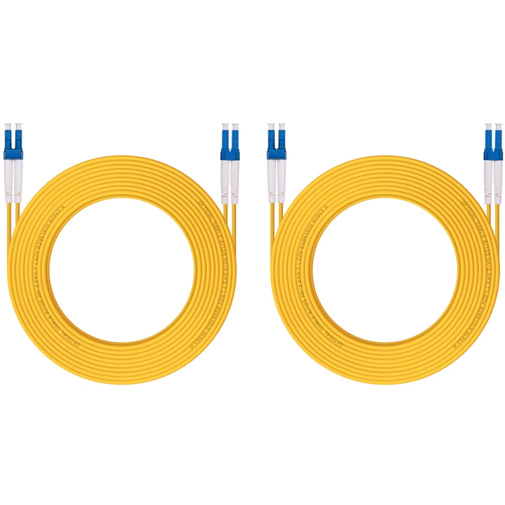 H!Fiber.com 10M OM3 LC to LC Fiber Patch Cable 10Gb Multi-Mode Jumper Duplex LSZH 50/125um for 10G 1G MMF SFP Transceiver Green 33ft - View 9 of 9