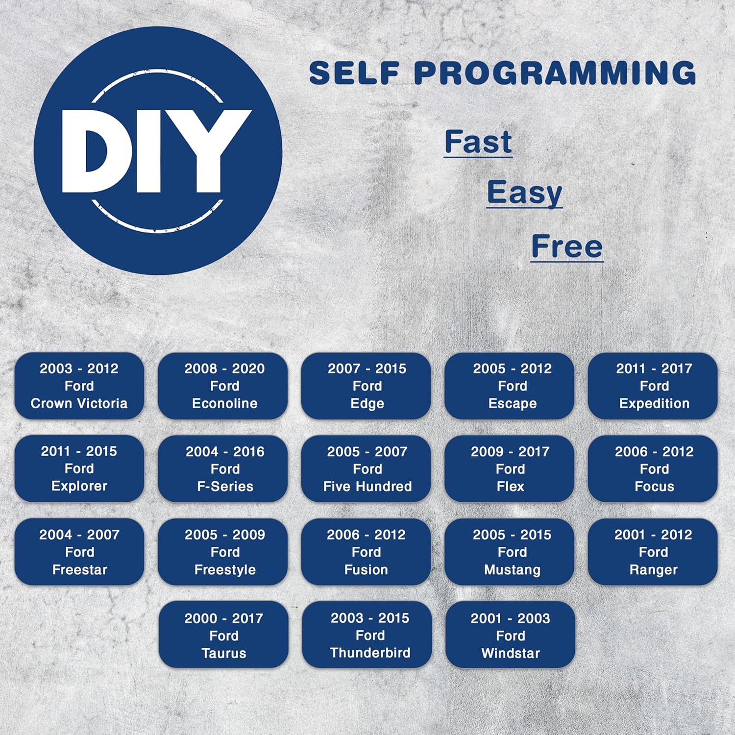 KeylessOption KeylessOption Car Key Replacement 2000-2017 Ford Lincoln Mazda Mercury Ignition Transponder 2 Pack H84 H92 40 80 Bit - View 3 of 8