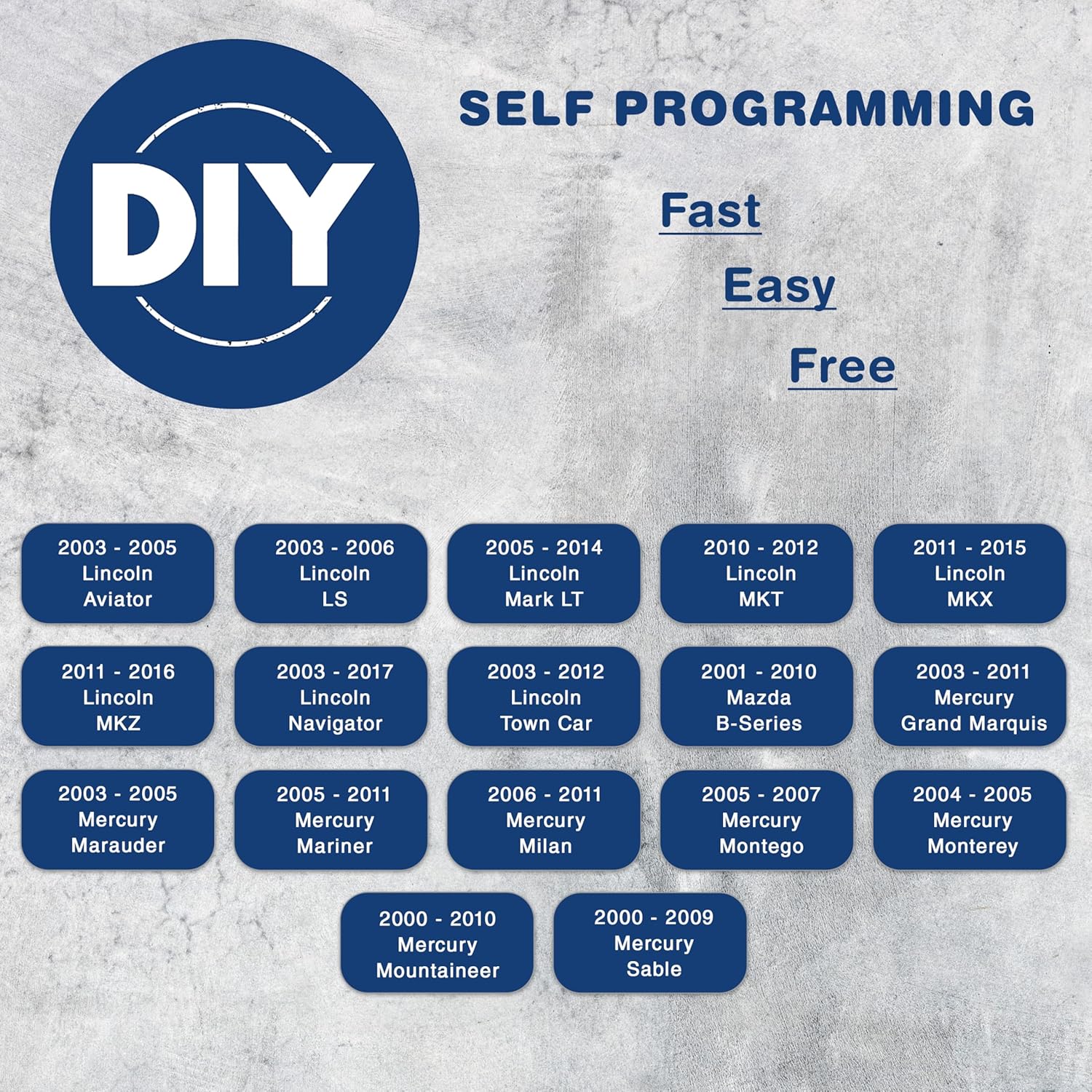 KeylessOption KeylessOption Car Key Replacement 2000-2017 Ford Lincoln Mazda Mercury Ignition Transponder 2 Pack H84 H92 40 80 Bit - View 4 of 8