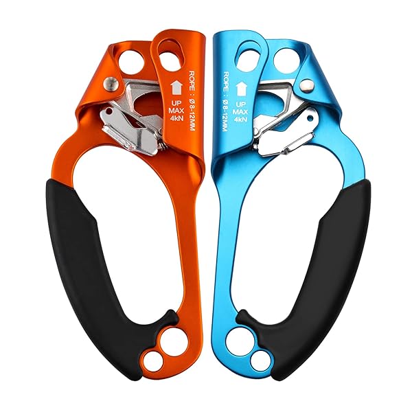 Paliston Paliston Climbing Hand Ascender for Rock Climbing & Arborists - Fits 8-12mm Rope (Right & Left)
