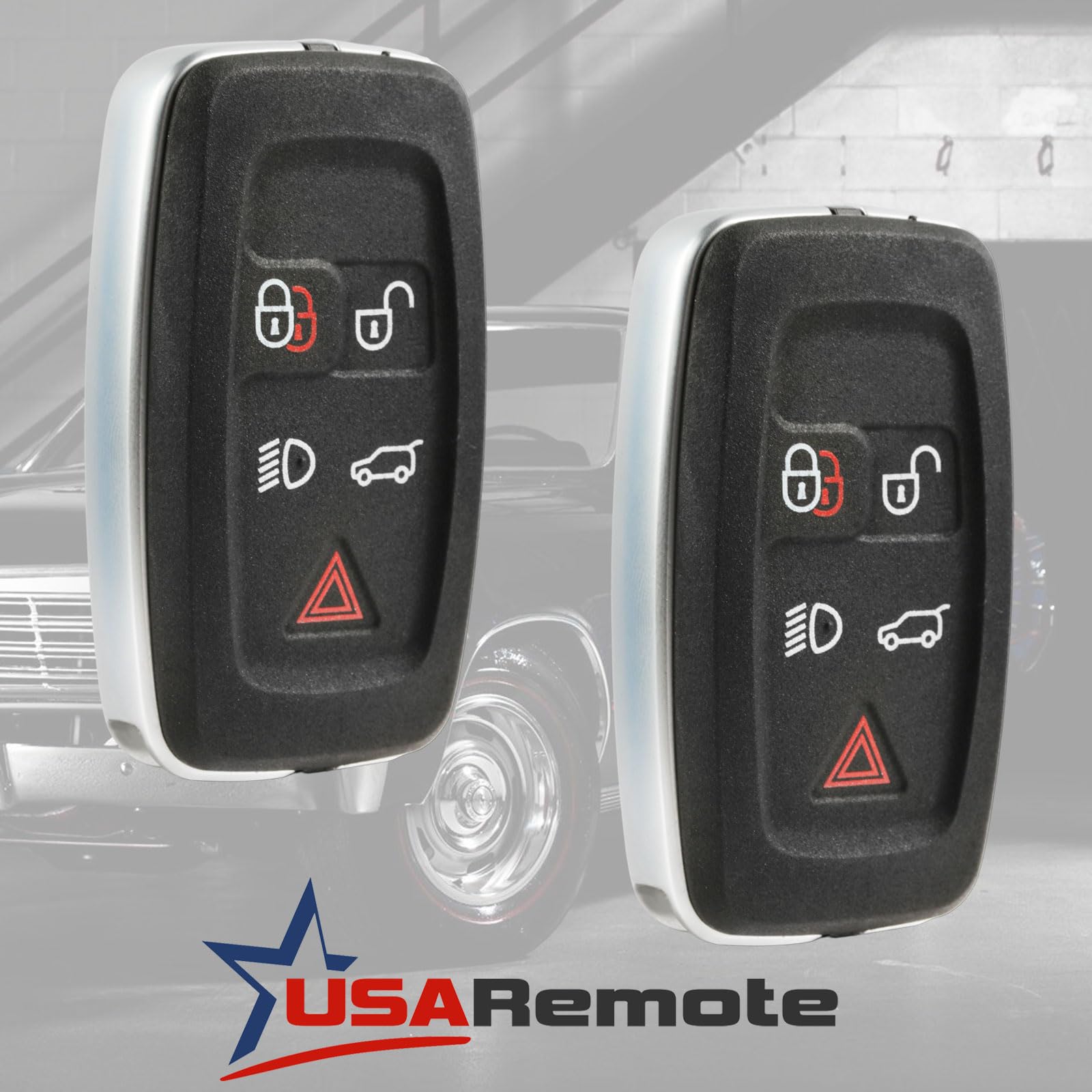 Car Key Fob Keyless Entry Smart Remote for Land Rover Range Rover Sport Evoque Set of 2 LR024070 - View 2 of 6