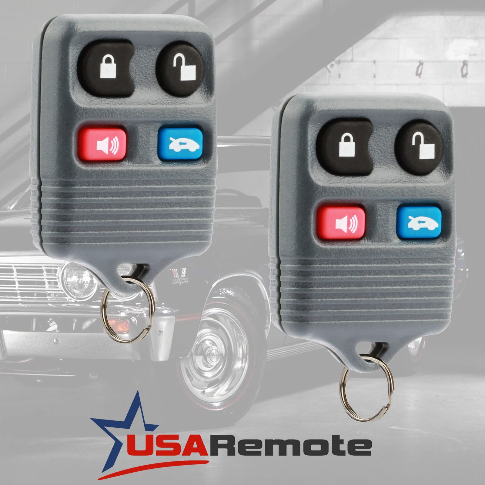 Car Key Fob Keyless Entry Remote Set of 2 for Ford Crown Victoria Lincoln Continental Mark VIII Town Car Mercury Grand Marquis CWTWB1U343 - View 2 of 6