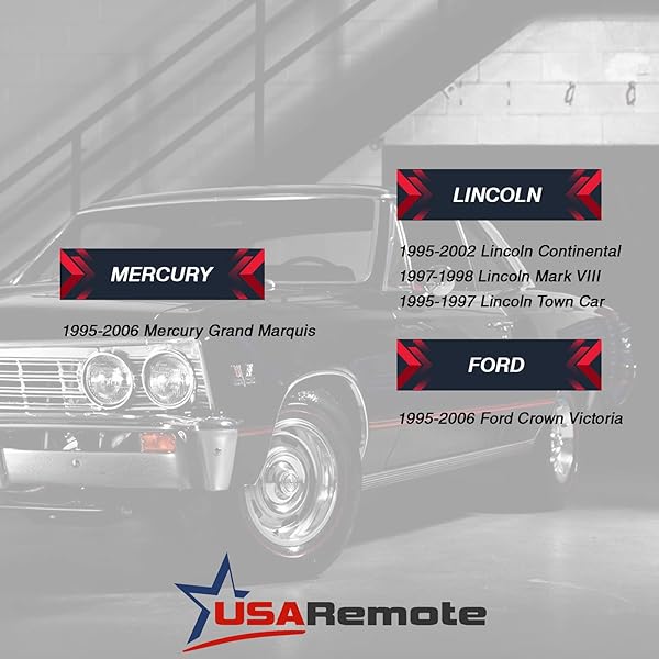 USARemote Car Key Fob Keyless Entry Remote for Ford Crown Victoria Lincoln Continental Mark VIII Town Car Mercury Grand Marquis CWTWB1U343 - View 5 of 7