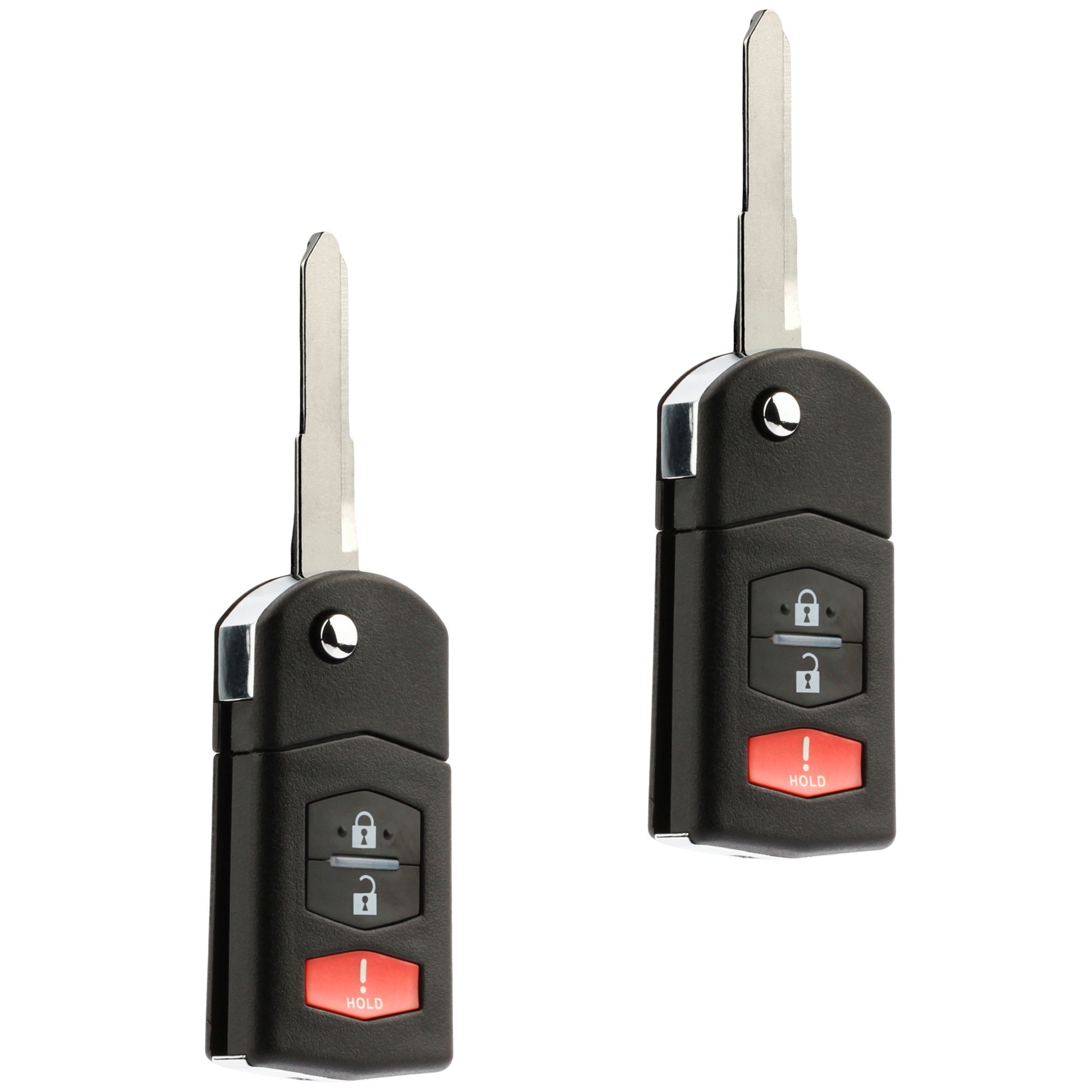 Flip Key Fob Remote for Mazda 6 2005 2006 2007 2008 KPU41788 Set of 2