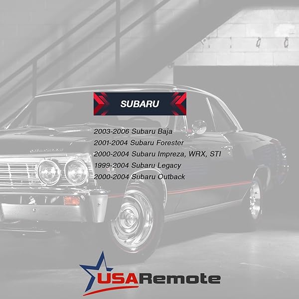 USARemote Car Key Fob Keyless Entry Remote Set of 2 for Subaru Baja Forester Impreza Legacy Outback A269ZUA111 - View 5 of 7