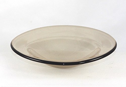 L&V Replacement Large Round Dish Bowl for Tart Burners Oil Warmers 4.5 Inch Smoked Color