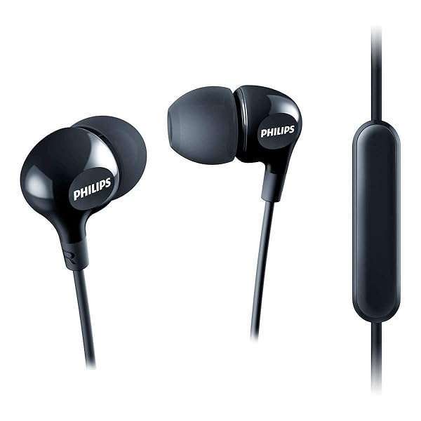 Philips SHE3555BK/00 In-Ear Headphones: 20mW Power & 3.5mm Jack for Superior Sound