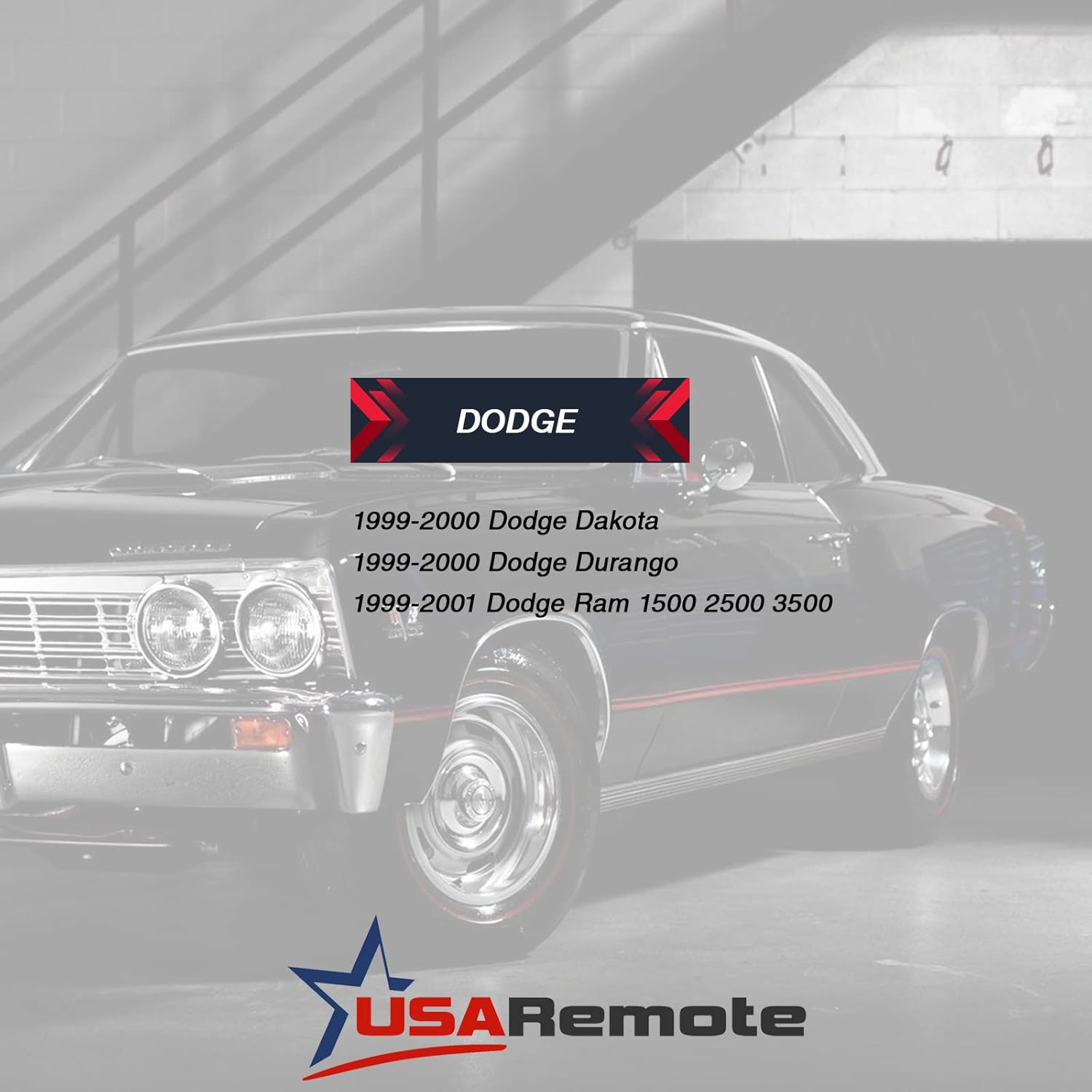 USARemote Car Key Fob Keyless Entry Remote Set of 2 for Dodge Ram Dakota Durango 1999-2002 GQ43VT9T 56045497 - View 4 of 7