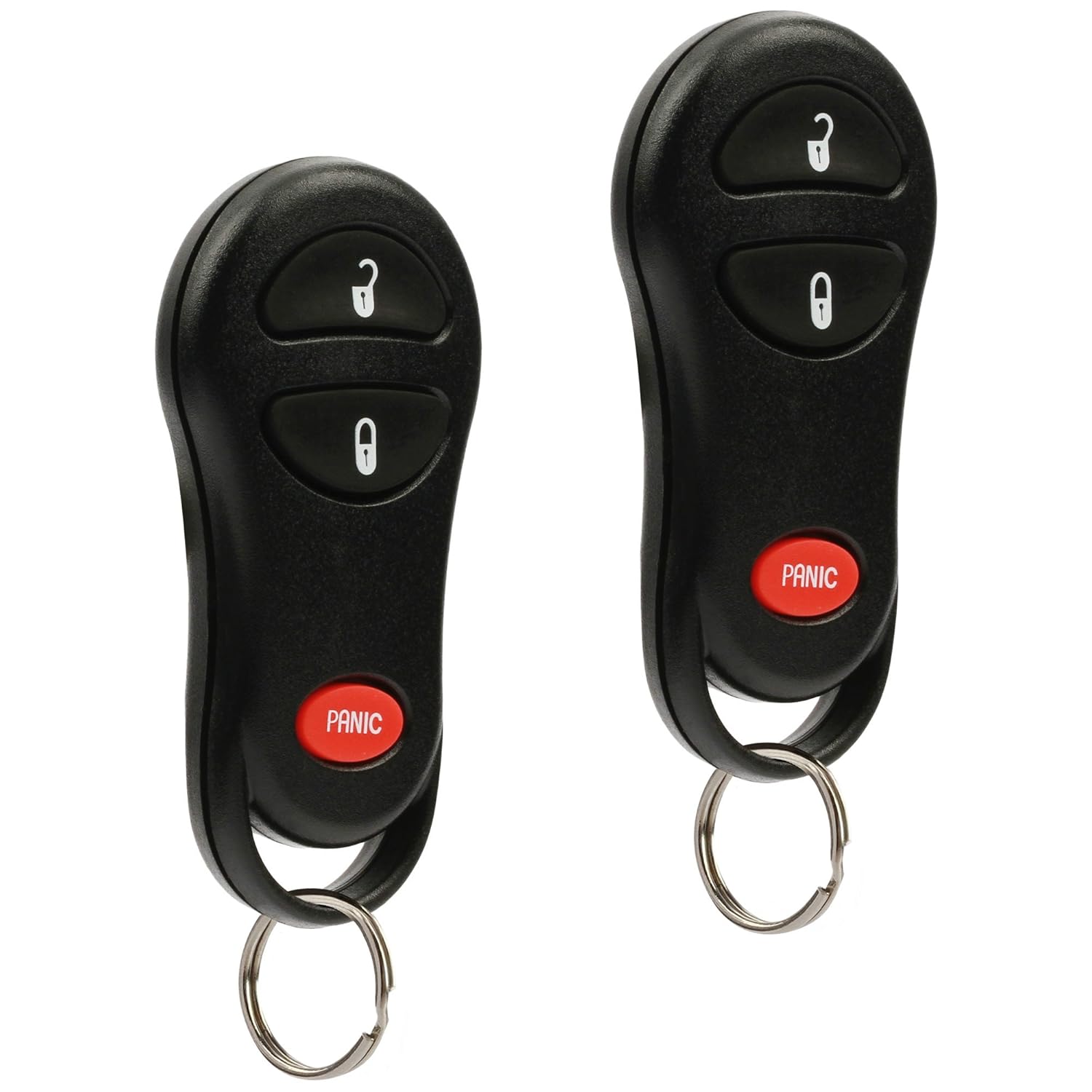 Car Key Fob Keyless Entry Remote Set of 2 for Dodge Ram Dakota Durango 1999-2002 GQ43VT9T 56045497
