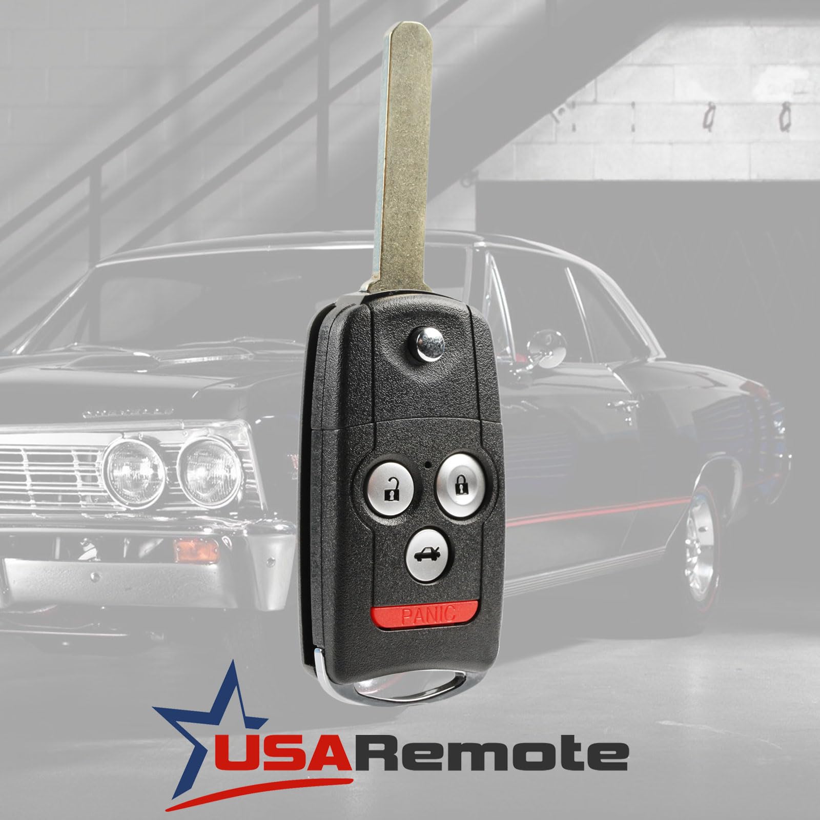 USARemote Car Flip Key Fob Keyless Entry Remote for 2009-2014 Acura TL TSX and 2010-2013 Acura ZDX MLBHLIK-1T 2500A-HLIK1T - View 2 of 6