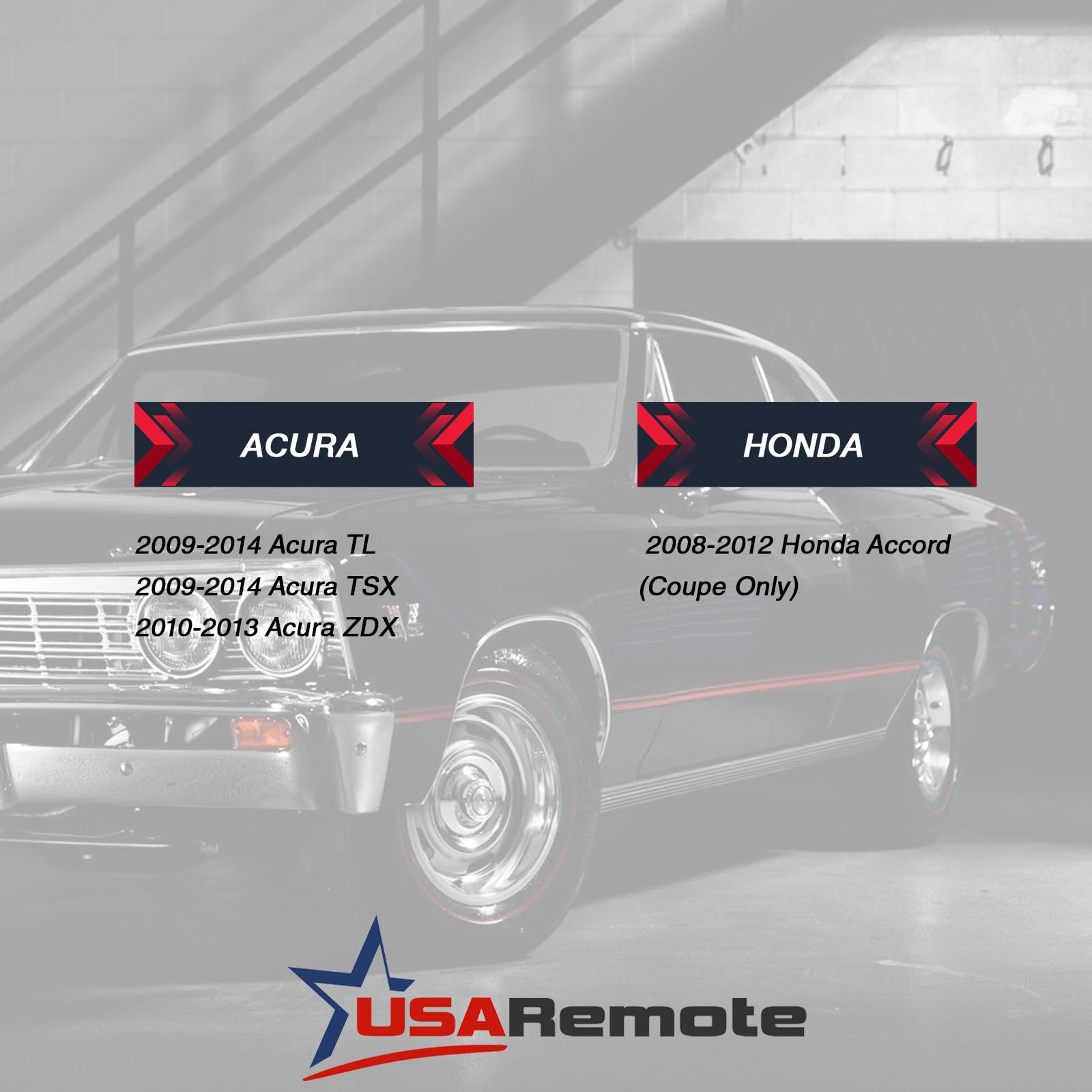 USARemote Car Flip Key Fob Keyless Entry Remote for 2009-2014 Acura TL TSX and 2010-2013 Acura ZDX MLBHLIK-1T 2500A-HLIK1T - View 4 of 6