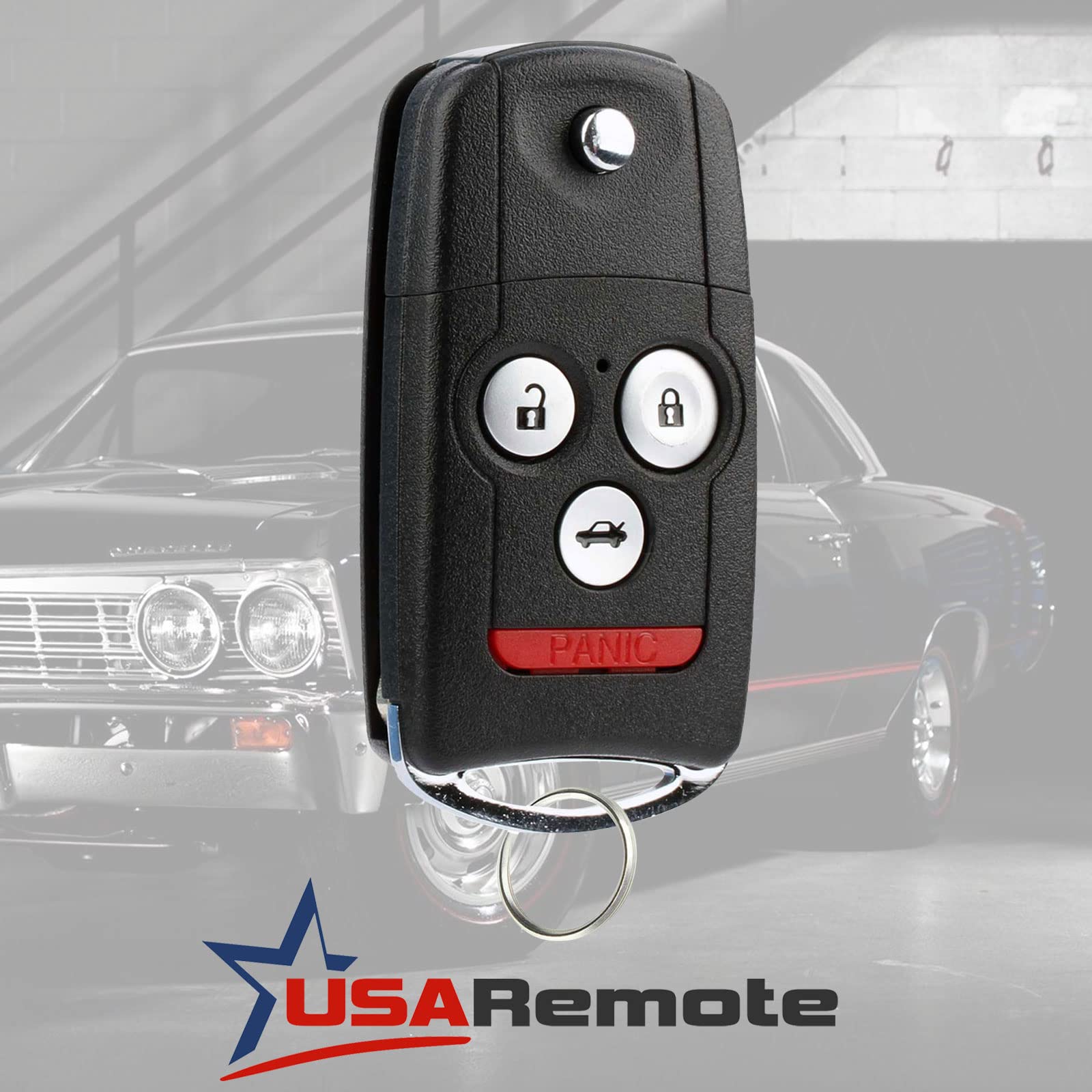 Car Key Fob Keyless Entry Flip Remote Set of 2 for 2007-2013 Acura MDX RDX N5F0602A1A - View 2 of 6