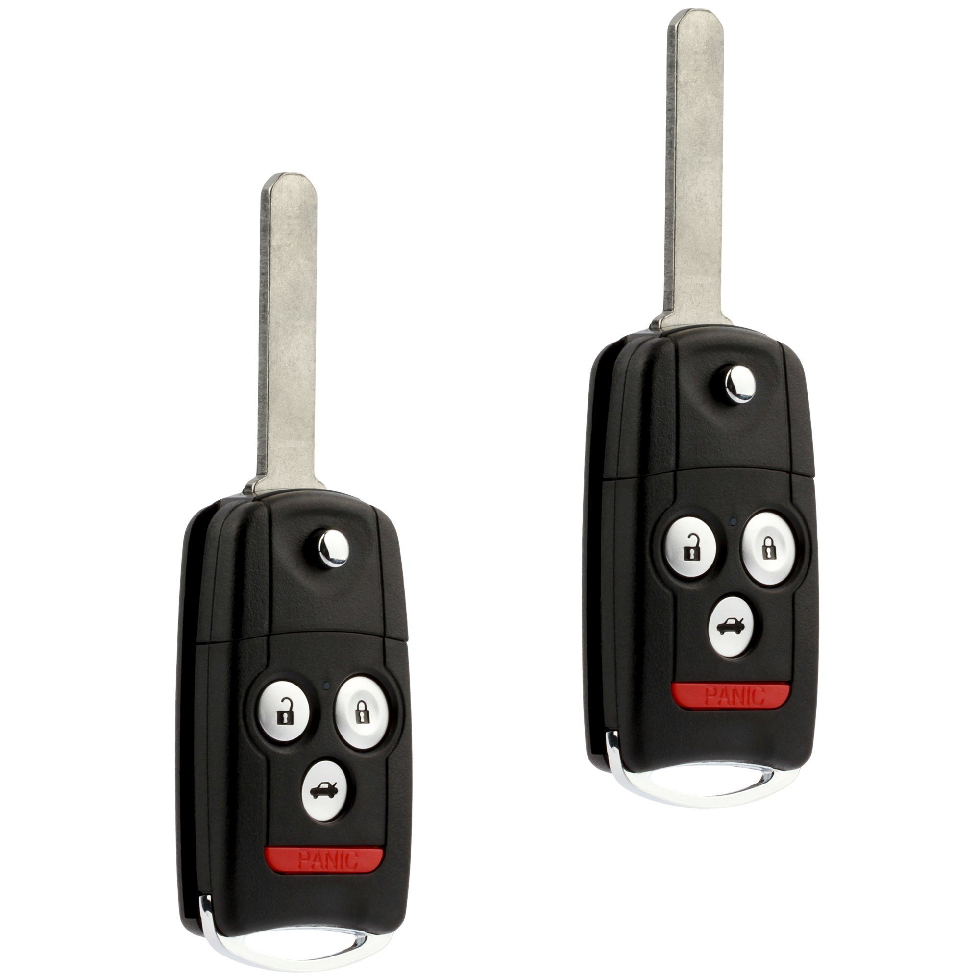 Car Key Fob Keyless Entry Flip Remote Set of 2 for 2007-2013 Acura MDX RDX N5F0602A1A