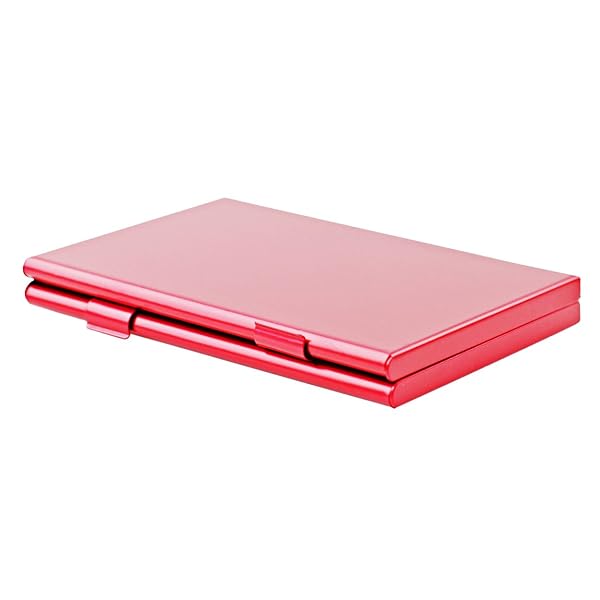 Foto&Tech RED Aluminum Memory Card Case - 4 Slots for Compact Flash, Lexar, SanDisk, Kingston, Sony | Foto&Tech - View 4 of 4