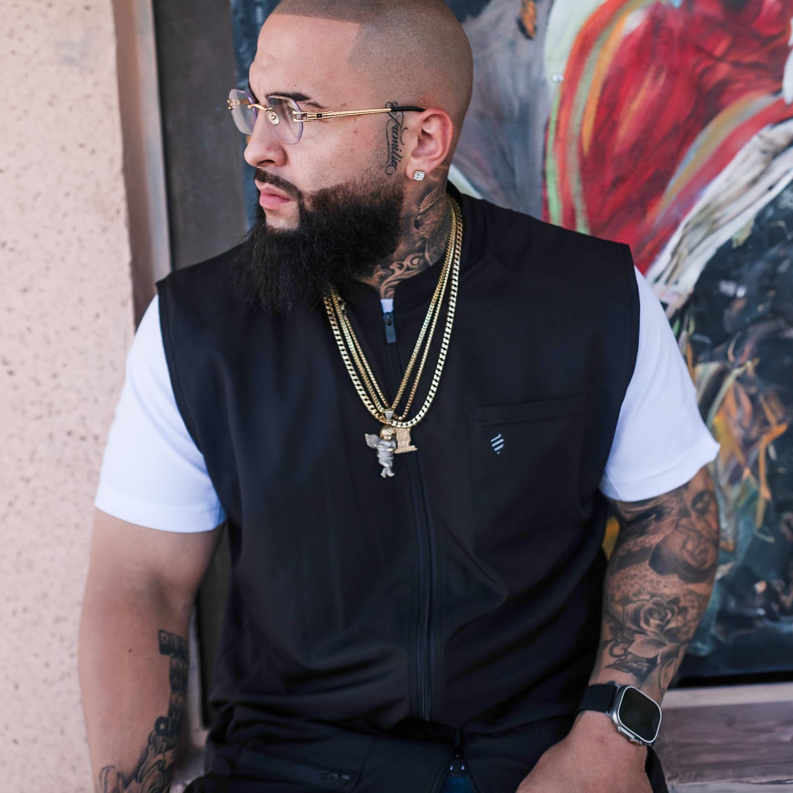 Barber Strong Vest Black Medium for Ultimate Comfort and Style - View 2 of 6