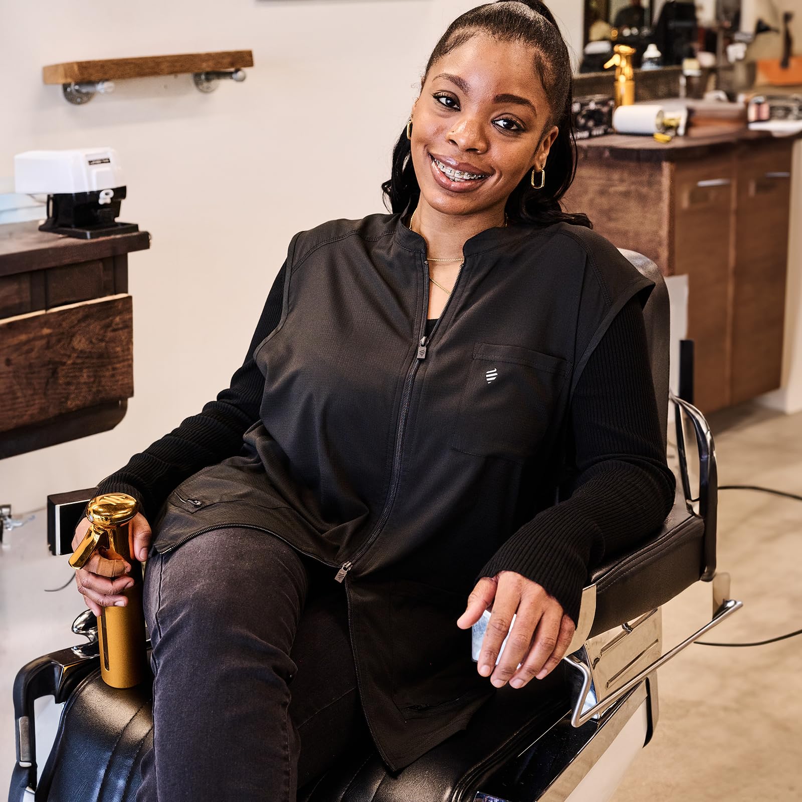 Barber Strong Vest Black Medium for Ultimate Comfort and Style - View 6 of 6