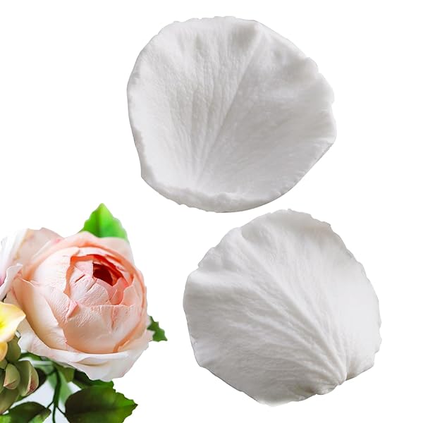 SK SK Rose Petals Silicone Fondant Mold for Perfect Sugar Paste Cookies & Pastries