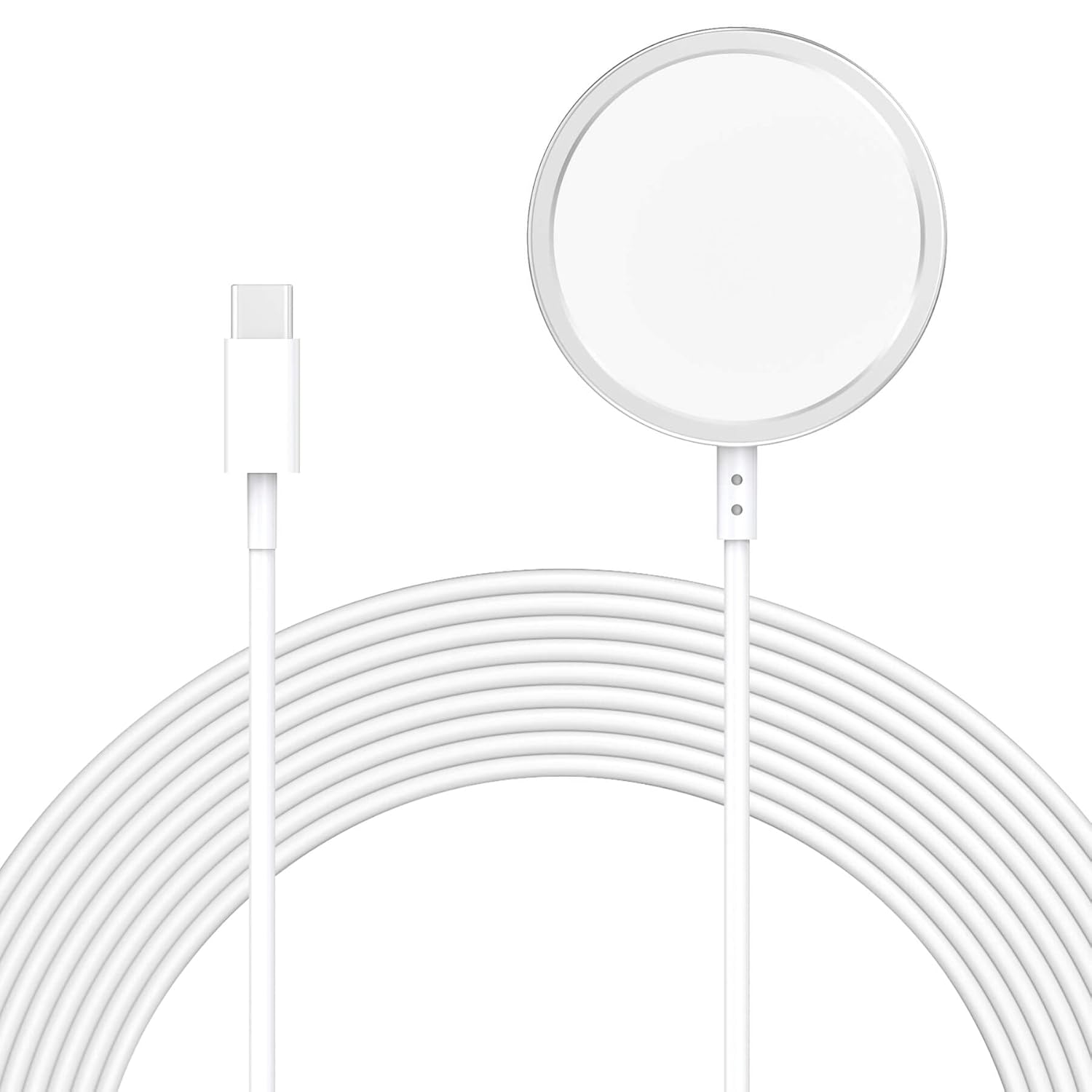 ZEROLEMON ZEROLEMON Magnetic Wireless Charger 10ft Fast Charging Pad for iPhone 16 Pro Max 15 14 13 12 Plus Mini and AirPods White