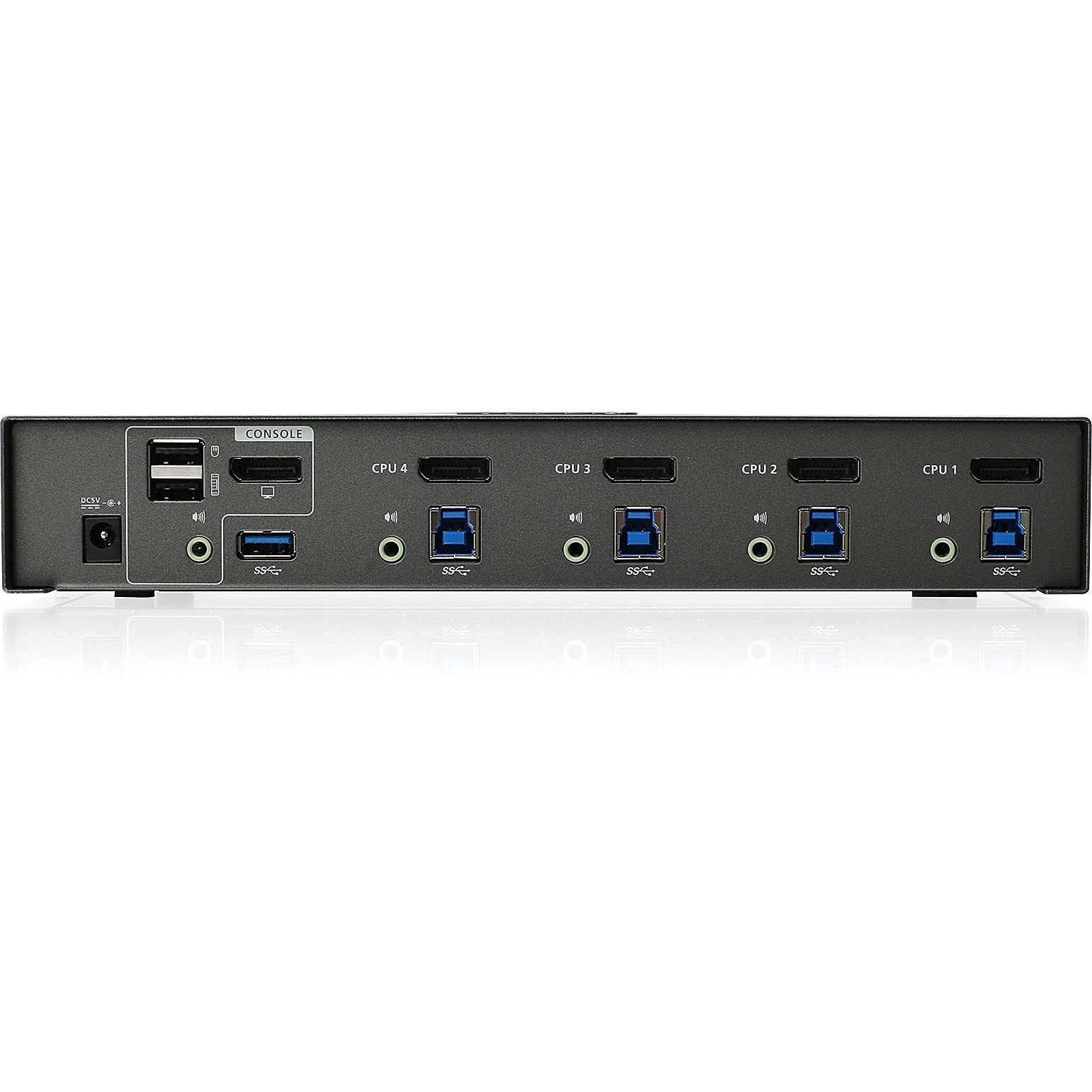 4 Port DP KVMP Switch with USB Hub for Seamless Multi-Device Control and Connectivity - View 2 of 3