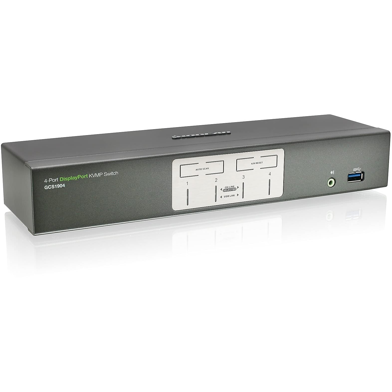 4 Port DP KVMP Switch with USB Hub for Seamless Multi-Device Control and Connectivity - View 3 of 3