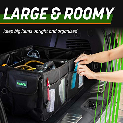 DRIVE Drive Auto Car Trunk Organizer - Collapsible Multi-Compartment Storage for SUVs & Trucks - Adjustable Straps - Ideal Car Accessory - View 9 of 11