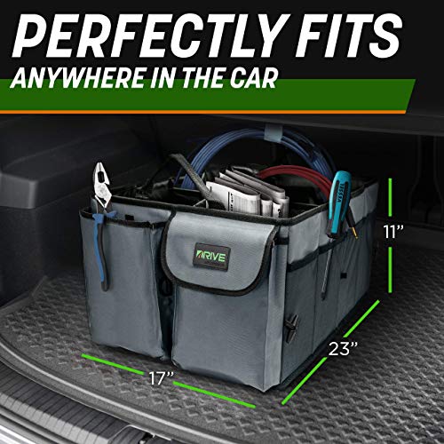 DRIVE Drive Auto Car Trunk Organizer - Collapsible Multi-Compartment Storage for SUVs & Trucks - Adjustable Straps - Ideal Car Accessory - View 10 of 11