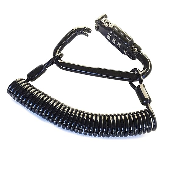 Little World Heavy Duty Motorcycle Helmet Lock & Cable - Universal PIN Lock for Helmets, Jackets, and Luggage Security - View 2 of 9