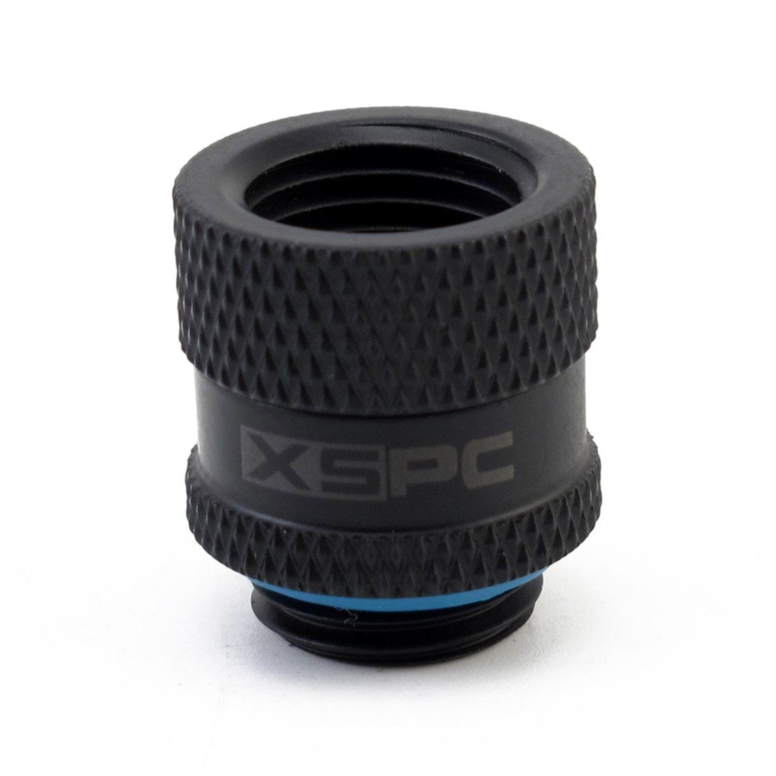 XSPC G1/4 Male to Female Rotary Fitting Matte Black for Efficient Liquid Cooling Systems - View 2 of 3