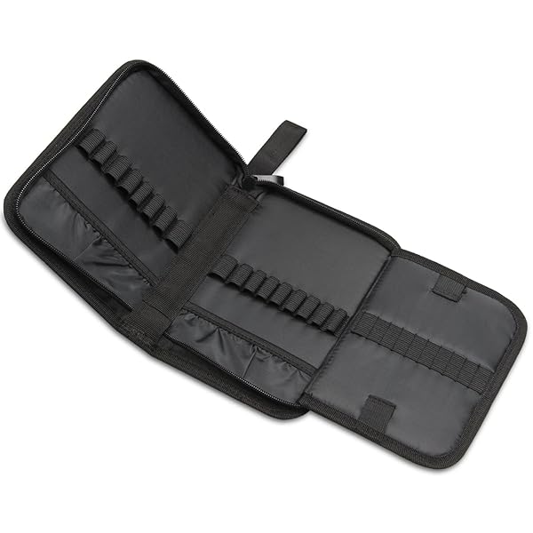 Teamoy Teamoy Crochet Hook Case Travel Bag for Ergonomic Hooks Lightweight Well Made Flowers Blue - View 5 of 9