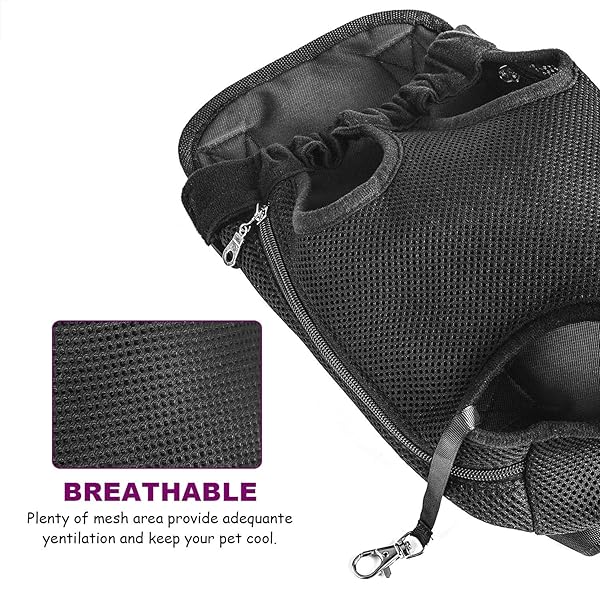 NaFurAhi GEEPET Front-Facing Dog Carrier Adjustable Hands-Free Pet Backpack for Walking Hiking Biking and Motorcycling Small Size - View 3 of 7