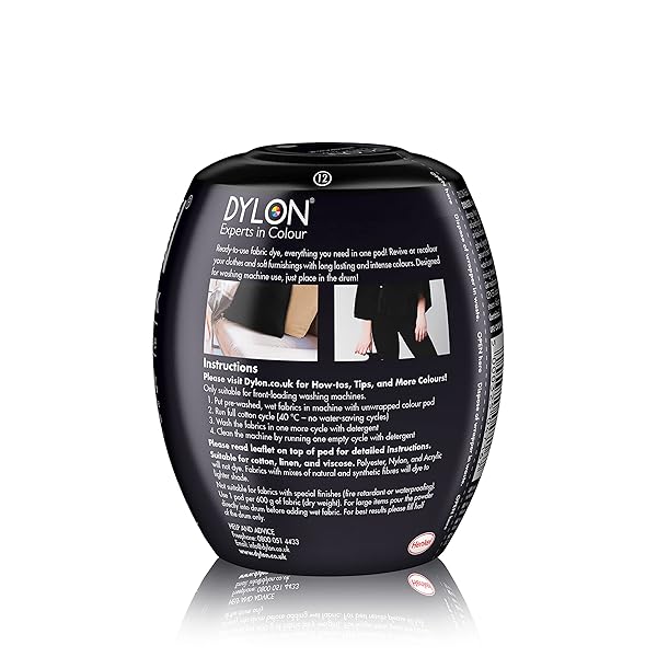 Dylon Buy Dylon Machine Dye 350g Velvet Black - Perfect for Vibrant Fabric Color - View 3 of 7
