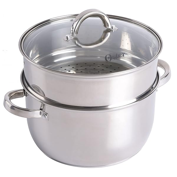 Oster Buy Oster Sangerfield 6 Qt Dutch Oven Casserole with Steamer Basket - Durable Stainless Steel Cookware