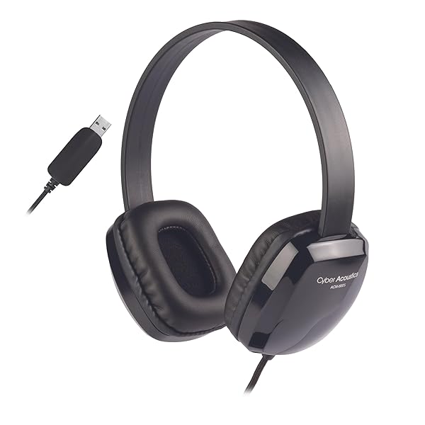 Cyber Acoustics USB Stereo Headphone with No Microphone for High-Quality Sound and Comfort - View 8 of 9