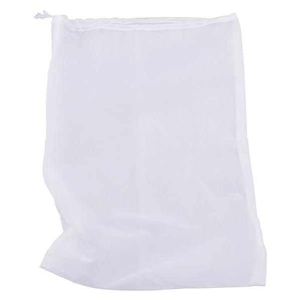 PINFOX "Pinfox 75 Micron Nylon Straining Bag - Fine Mesh Food Strainer for Nut Milk, Juice & Cold Brew (17.72" x 11.81")"