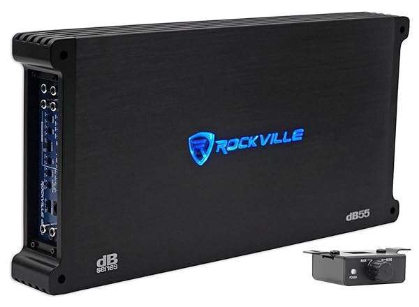 Rockville Rockville dB55 4000W 5-Channel Car Amplifier - Powerful 1000W RMS Stereo Sound! - View 2 of 10