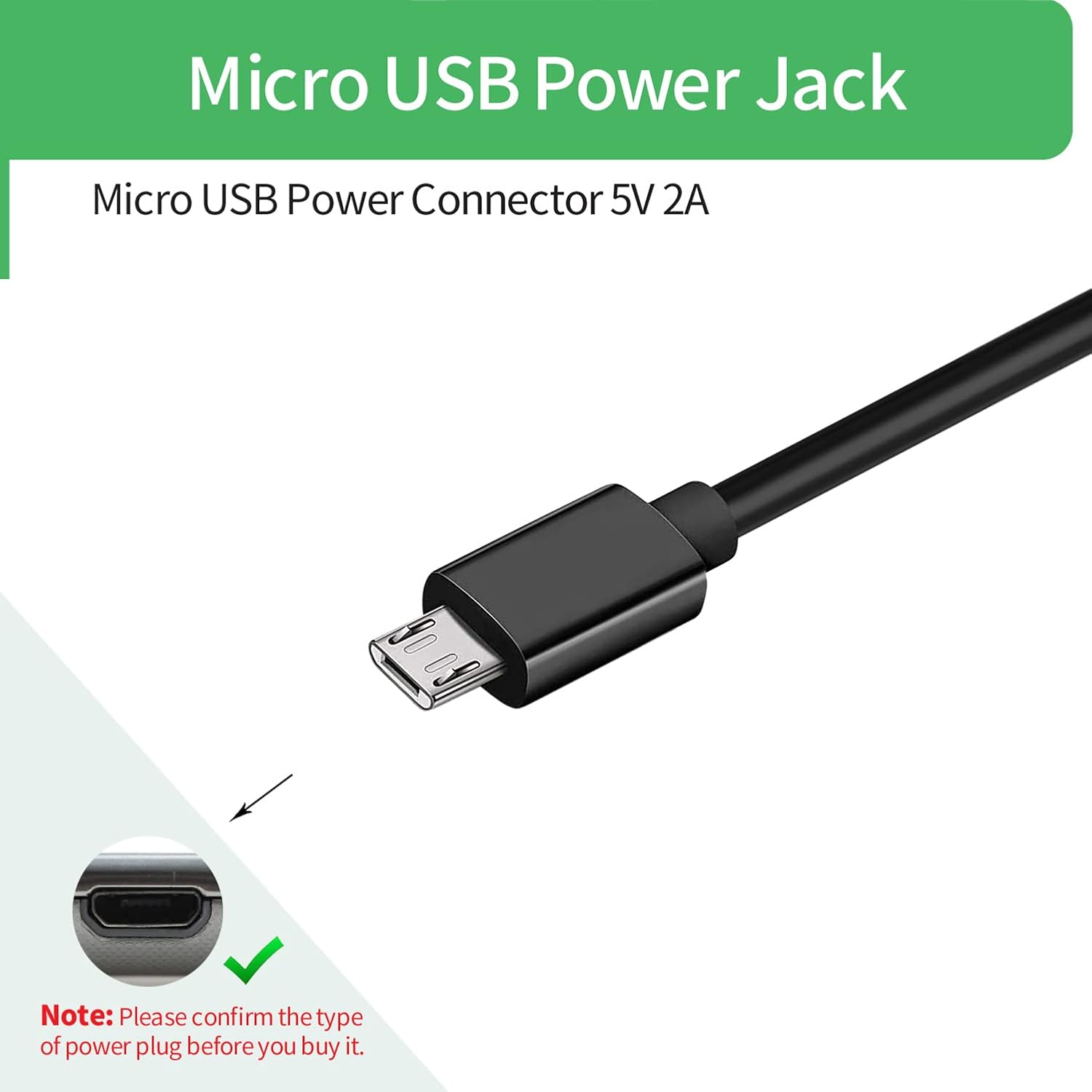Security-01 Security 01 2 Pack 5V 2A Power Supply with Plug Micro USB for Security Camera IPC - View 2 of 9