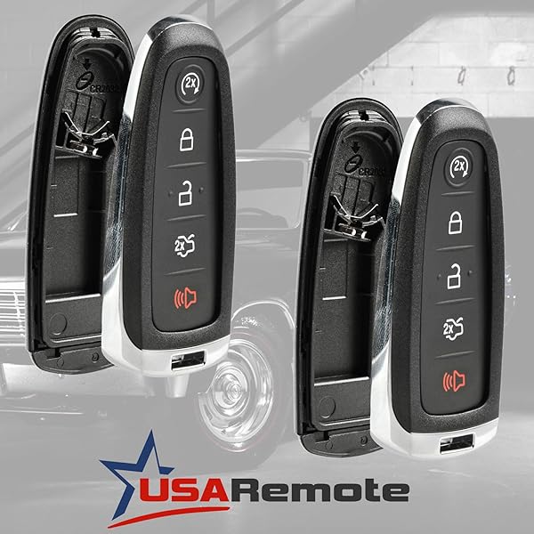 USARemote Shell Case Key Fob Keyless Entry Remote for Ford Edge Expedition Explorer Flex Focus Taurus Lincoln MKX MKS MKT Navigator 2011 to 2016 Set of 2 - View 4 of 8