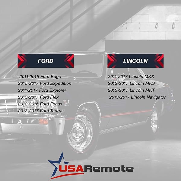 USARemote Shell Case Key Fob Keyless Entry Remote for Ford Edge Expedition Explorer Flex Focus Taurus Lincoln MKX MKS MKT Navigator 2011 to 2016 Set of 2 - View 6 of 8